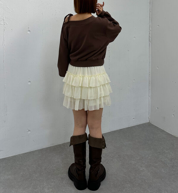 archives「肩リボンワンショルスウェット」|Tシャツ・カットソー|