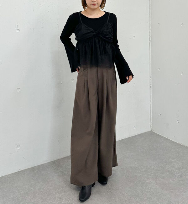 archives「チュールビスチェ&times;フレアリブニットＰＯＳＥＴ」|カーディガン|