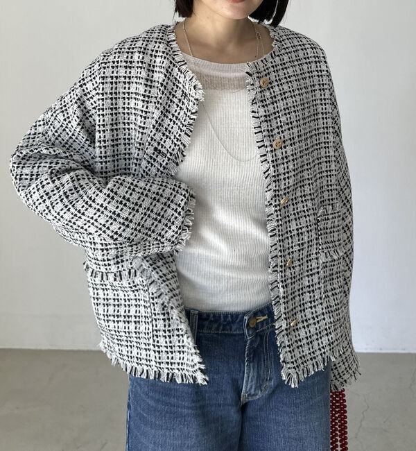 Doux archives「フィンガーホールシアーリブロンＴ／」|Tシャツ・カットソー|