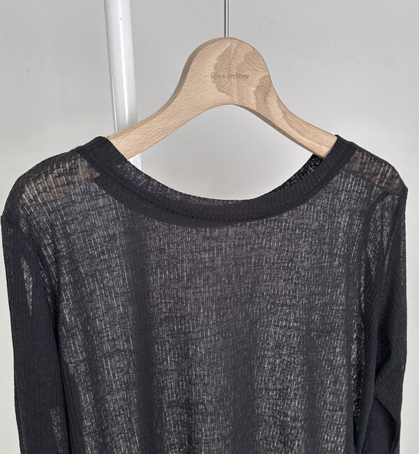 Doux archives「フィンガーホールシアーリブロンＴ／」|Tシャツ・カットソー|