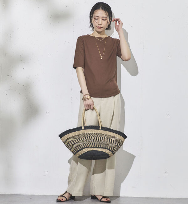 Doux archives「半袖フロントダブルカットソー」|Tシャツ・カットソー|