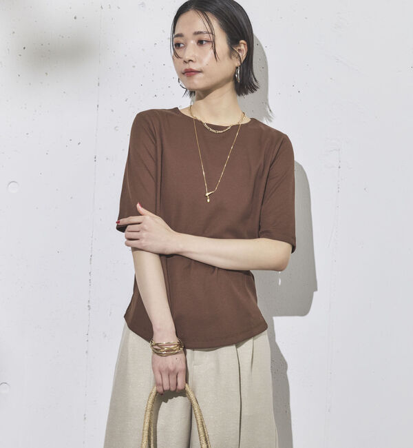 Doux archives「半袖フロントダブルカットソー」|Tシャツ・カットソー|