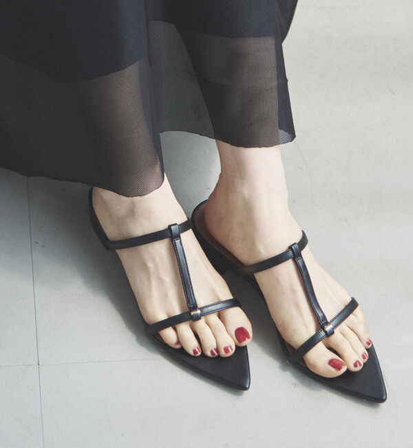 Doux archives「ナローストラップミュールサンダル」|サンダル|