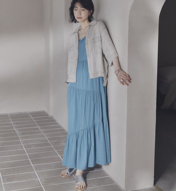 Doux archives「アシメティアードキャミワンピ」|ワンピース|