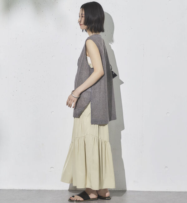 Doux archives「アシメティアードキャミワンピ」|ワンピース|