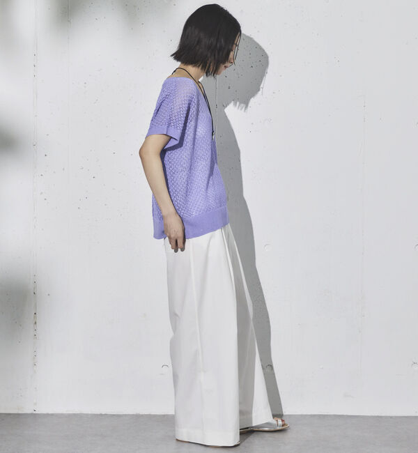 Doux archives「スパンコールメッシュニット」|ニット・セーター|