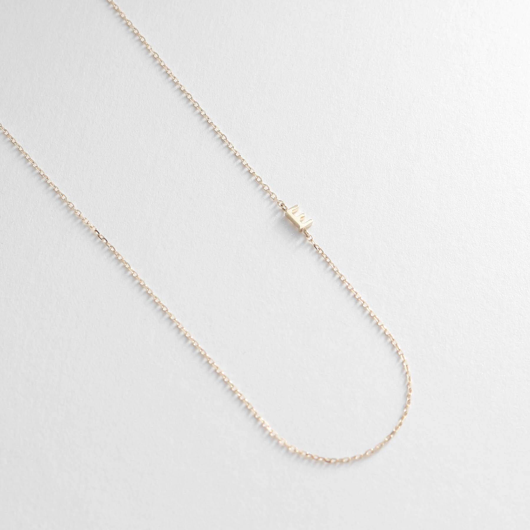 COCOSHNIK「【WEB限定】K10イニシャルＥ ネックレス」|ネックレス|