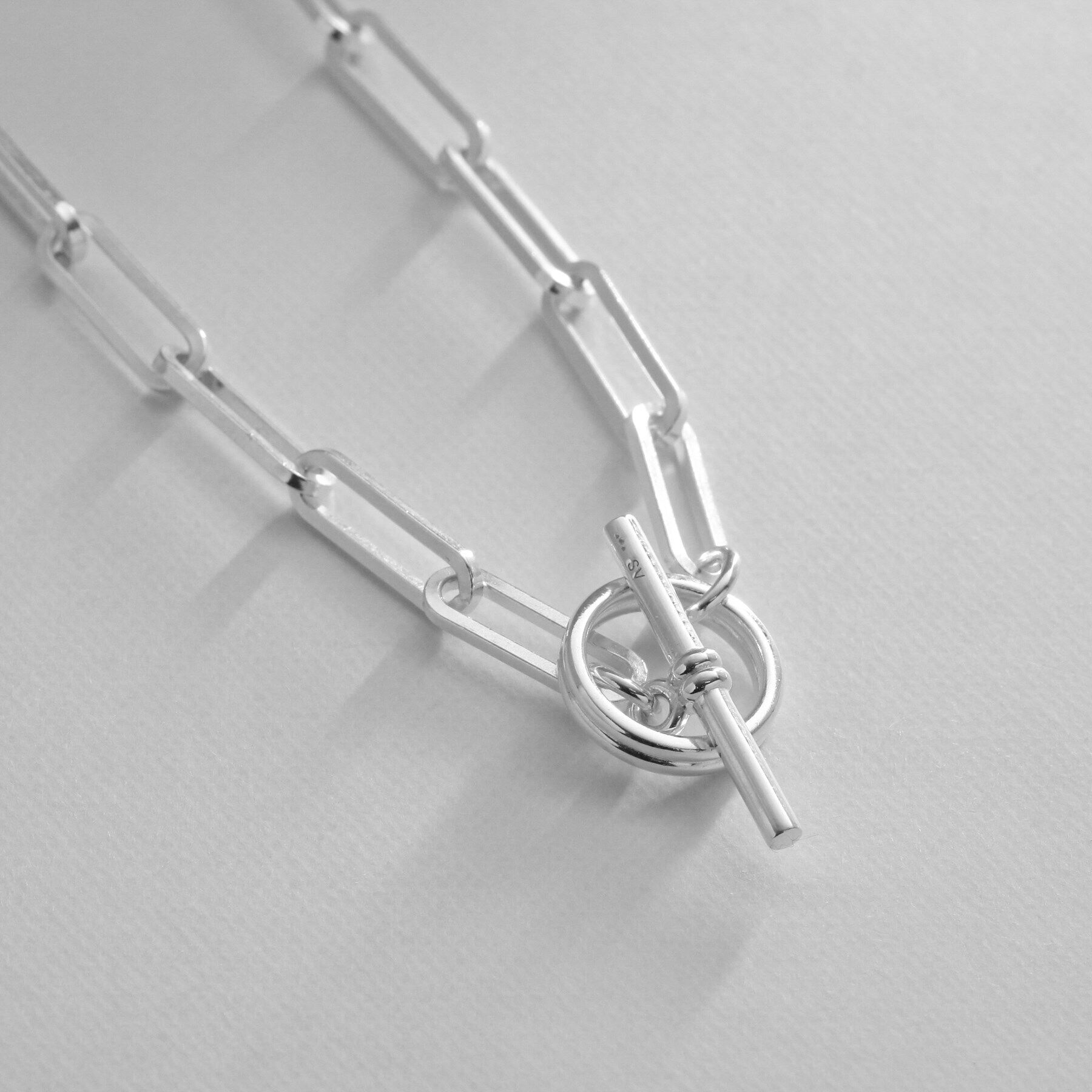 COCOSHNIK ONKITSCH「シルバー リンクチェーン 2WAYマンテルネックレス」|ネックレス|