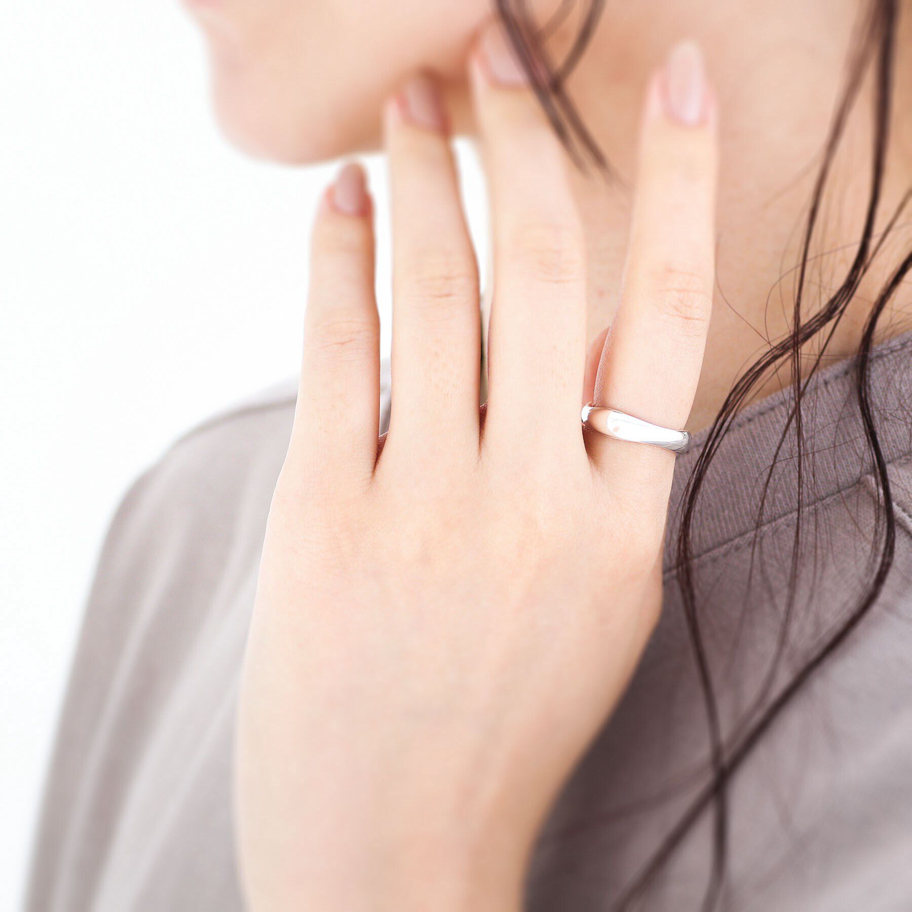 COCOSHNIK ONKITSCH「シルバー ニュアンスリングM」|リング|