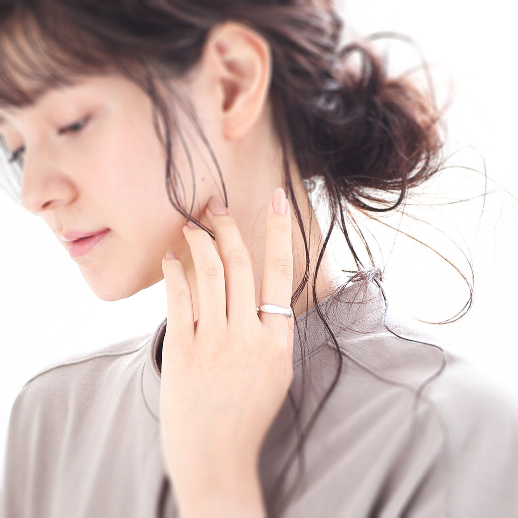 COCOSHNIK ONKITSCH「シルバー ニュアンスリングM」|リング|