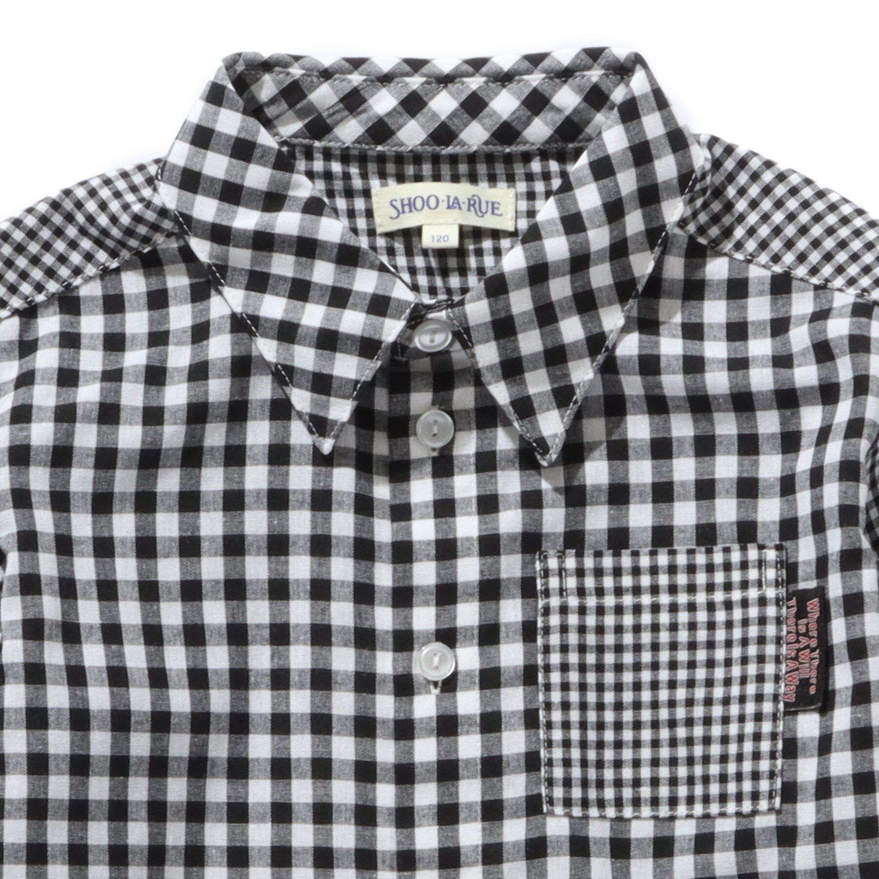 SHOO･LA･RUE「【110-140cm/プチセレ】蝶ネクタイ付きシャツ」|シャツ・ブラウス|