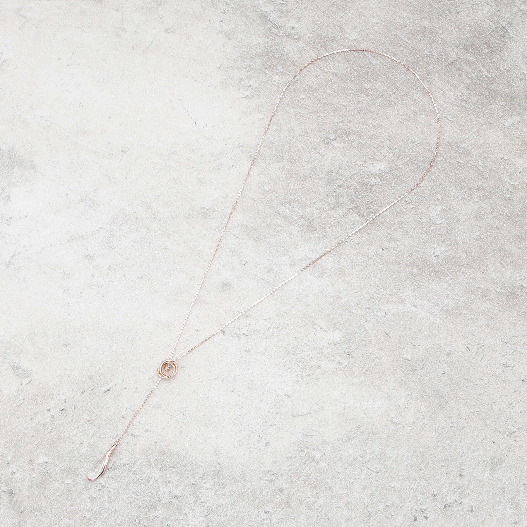 SHOO･LA･RUE「【2WAY】リングクリアバーネックレス」|ネックレス|