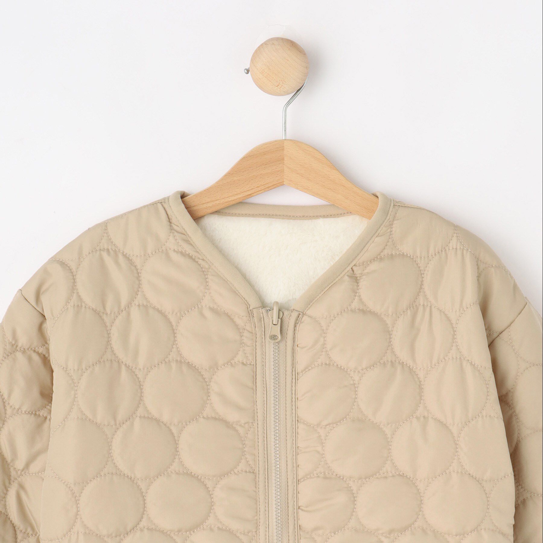 SHOO･LA･RUE「【100-150cm/撥水】キルト&times;ファーリバーシブルブルゾン」|ブルゾン・スタジャン|