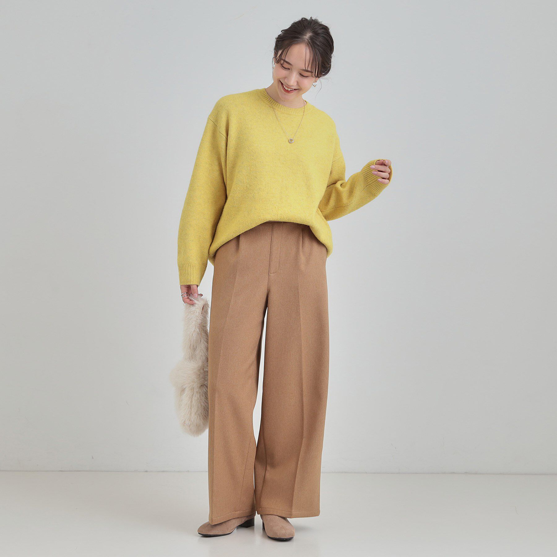 SHOO･LA･RUE「【洗濯機可/S-LL】色違いで欲しくなる ふんわりゆるニット」|ニット・セーター|