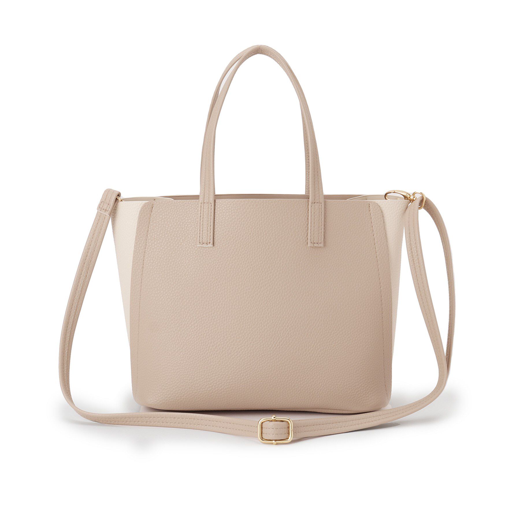 SHOO･LA･RUE「【軽量】ハンドル金具配色トートバッグ」|トートバッグ|