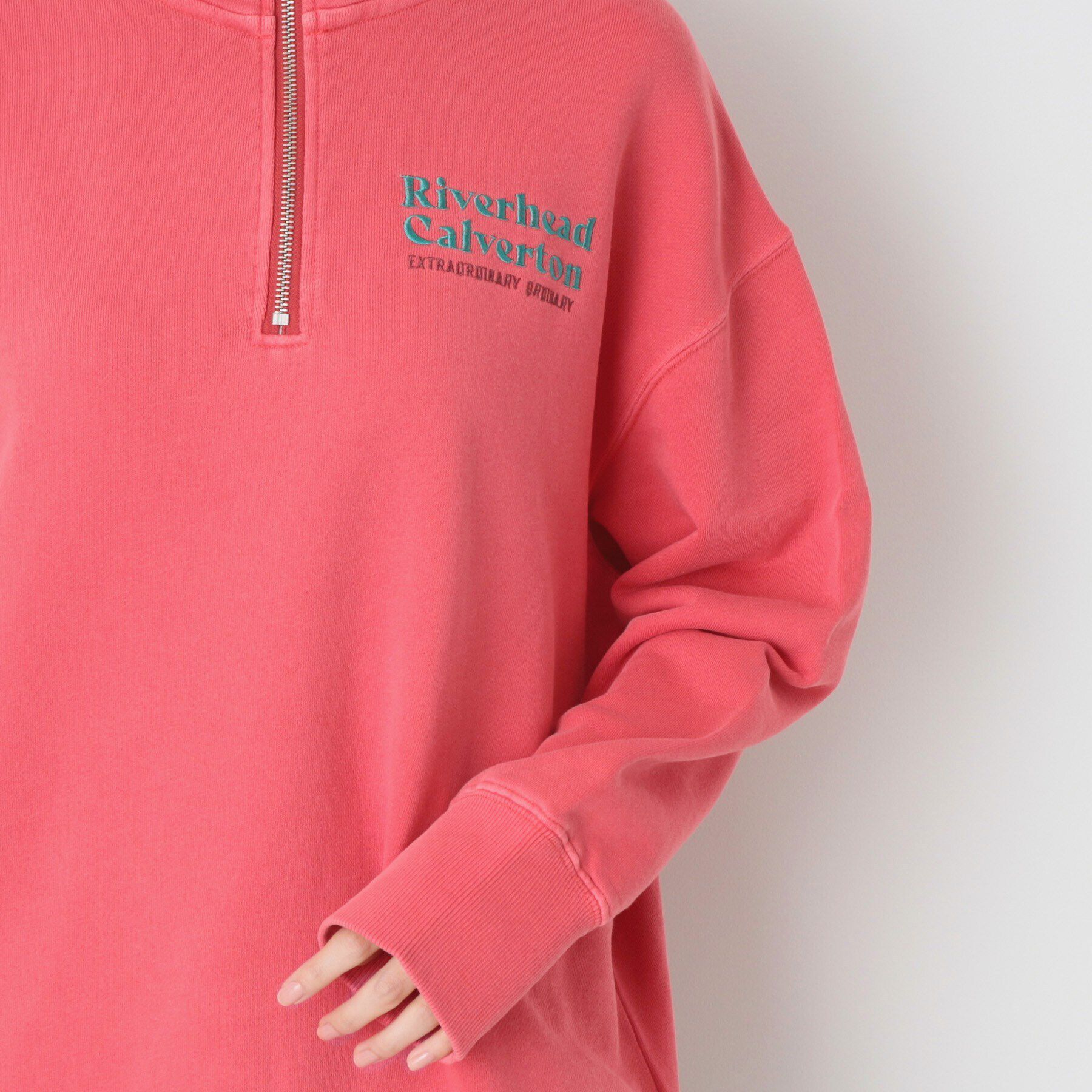 Dessin「【ユニセックス・洗える】ハーフジップスウェット」|パーカー|