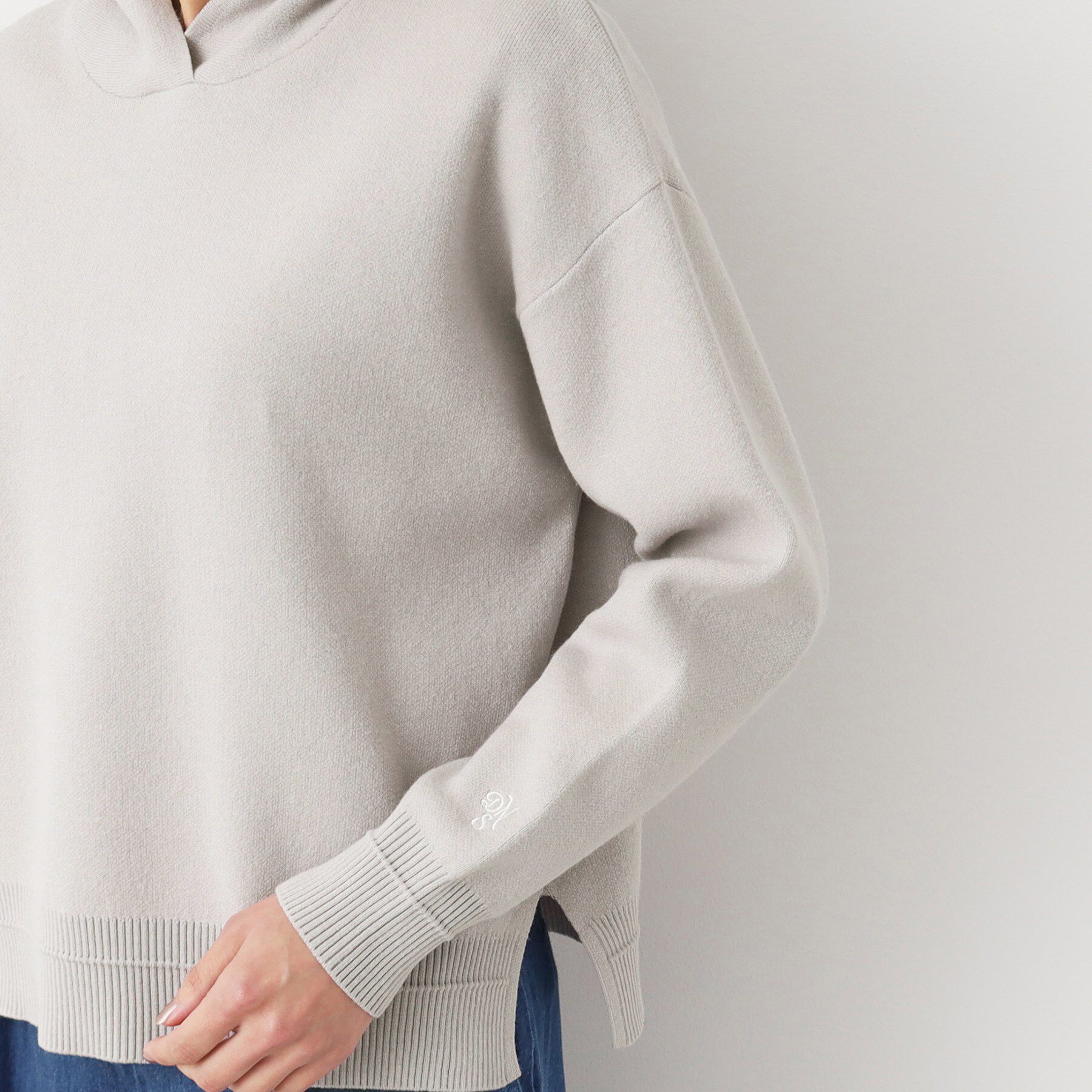 Dessin「【洗える・4サイズ展開】ちょうどいいパーカ（クロップド丈）」|パーカー|