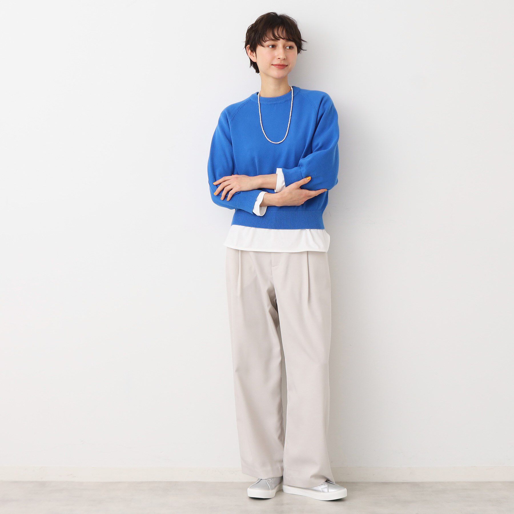 Dessin「【洗える・4サイズ展開】バルーンスリーブニット（XS～L）」|ニット・セーター|