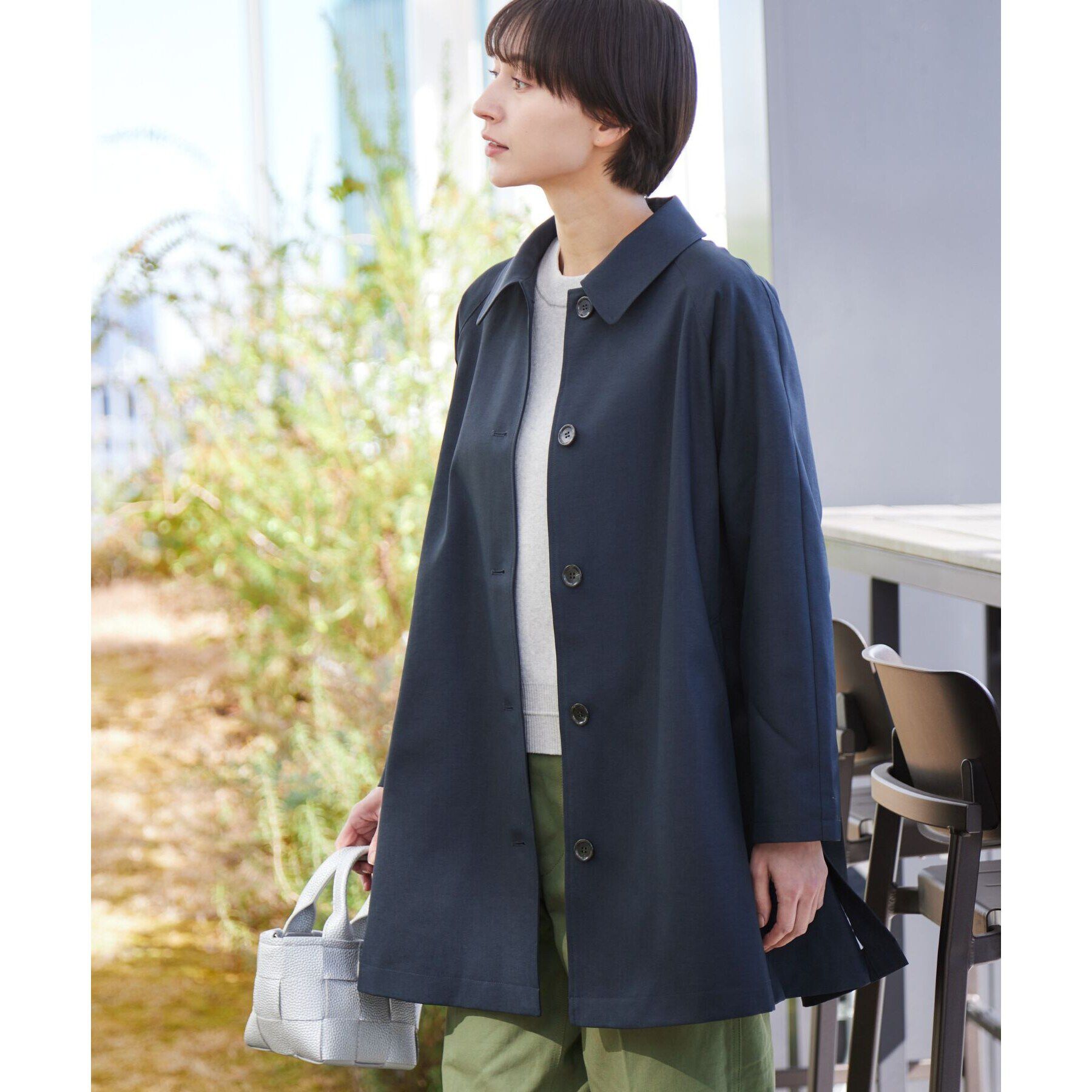 Dessin「【撥水】ステンカラーテントラインコート」|ステンカラーコート|