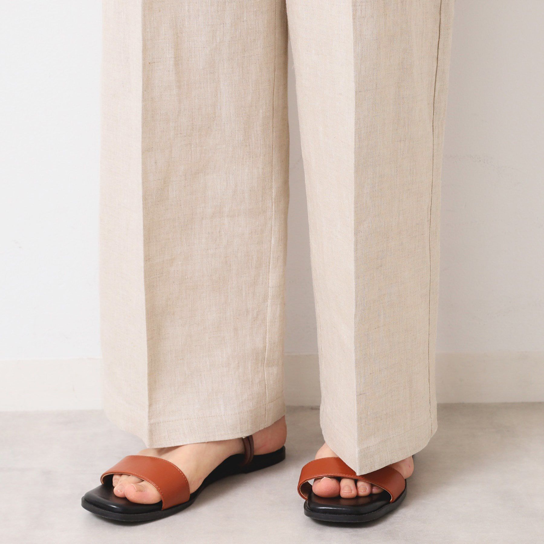 Dessin「【セットアップ可能・洗える】タック入り麻マリンパンツ」|その他|