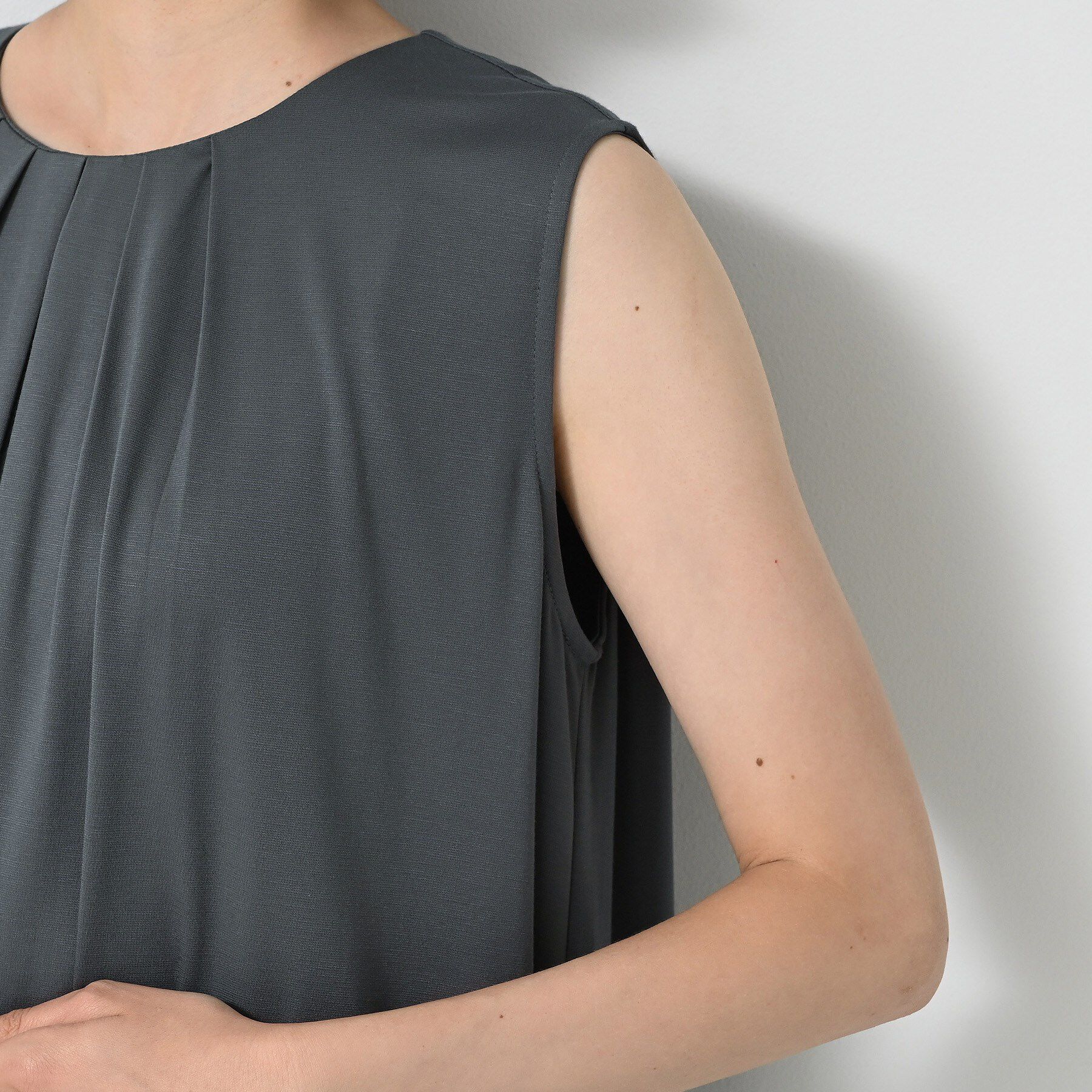 Dessin「【接触冷感】スムースポンチワンピース」|ワンピース|