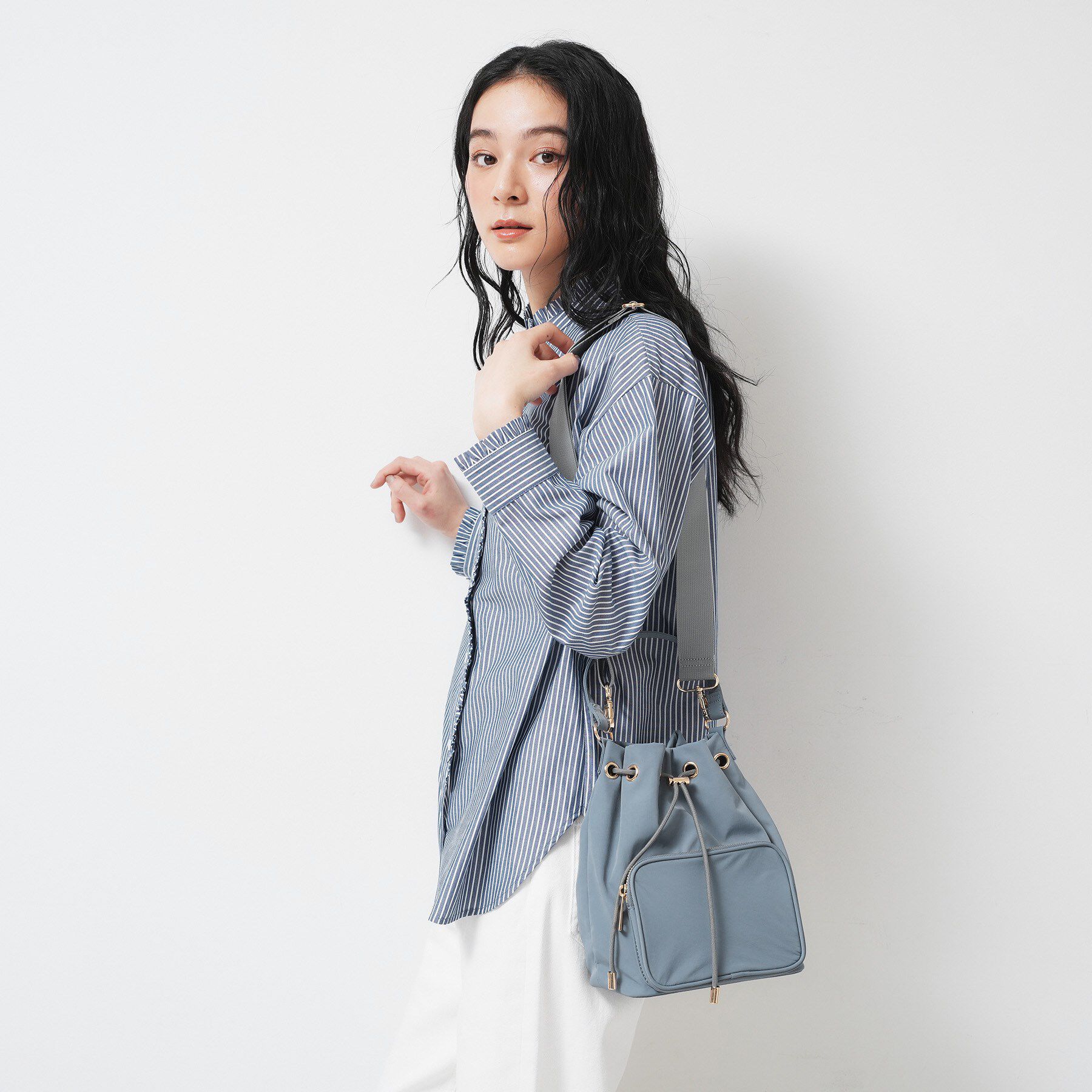 Dessin「【2WAY/軽量】巾着ショルダーバッグ」|ショルダー・メッセンジャー|