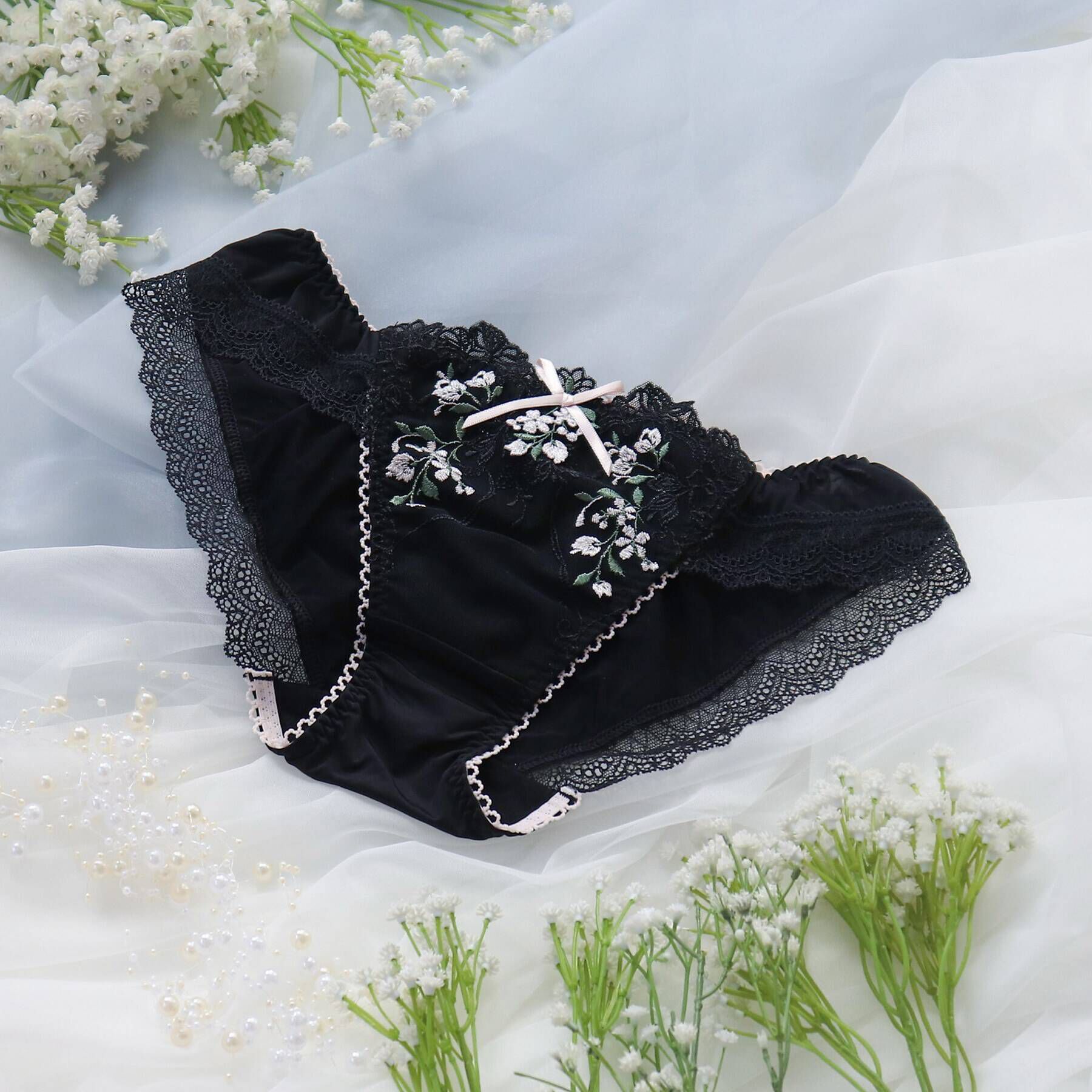 Risa Magli「リリヤ ノーマルショーツ」|インナー|ブラック(019)