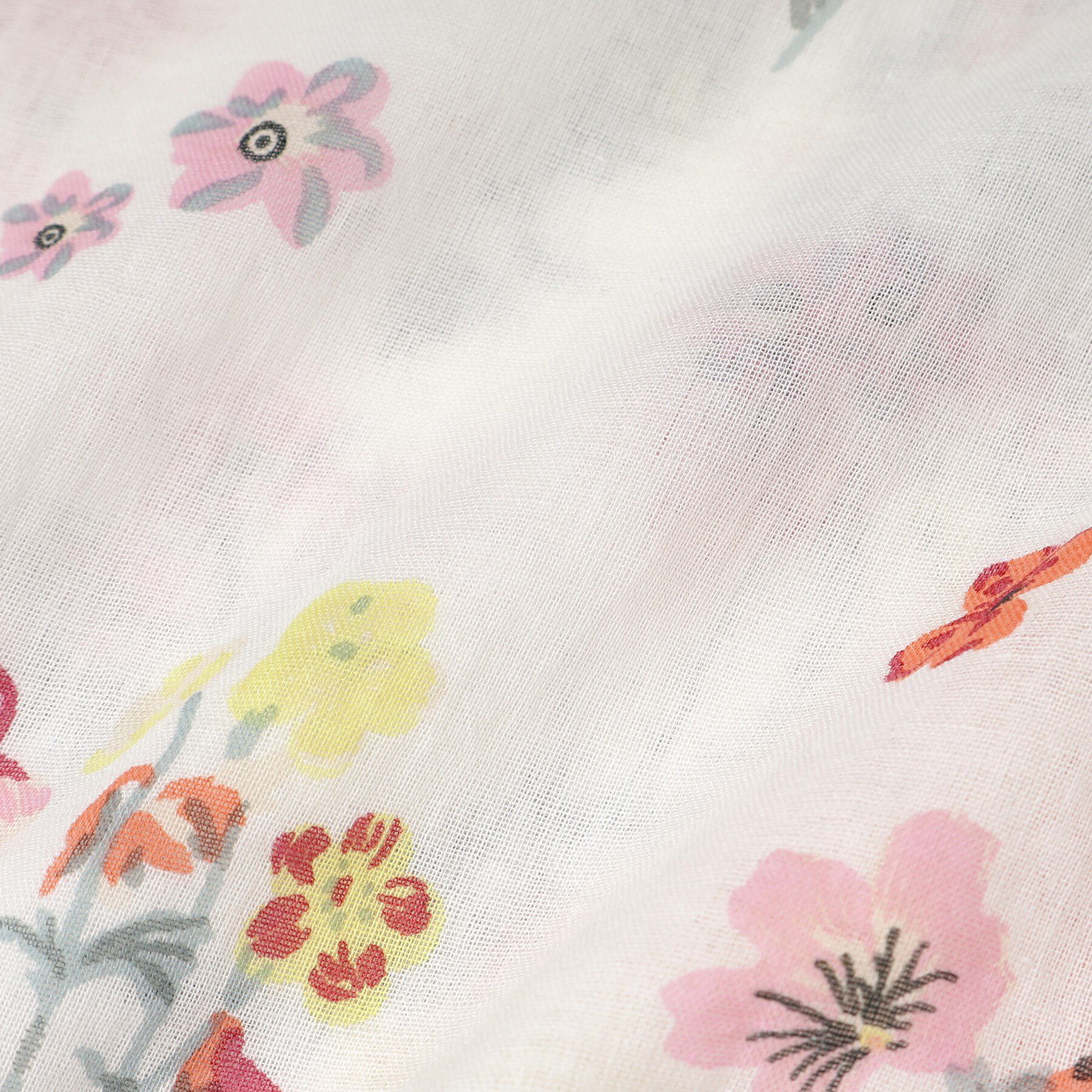 ITS&rsquo;DEMO「【洗濯可】フラワーコットンストール」|ストール|