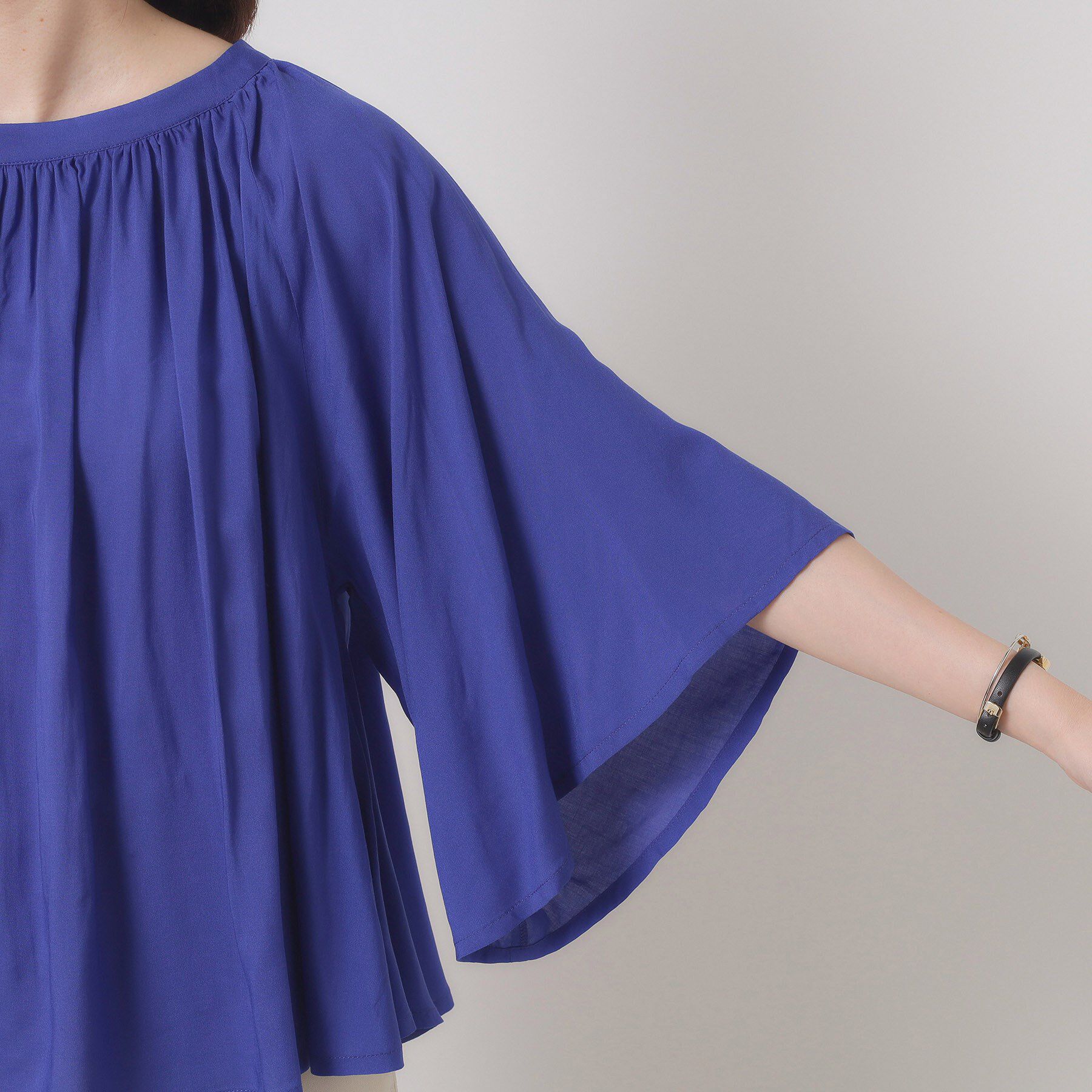 ITS&rsquo;DEMO「【手洗い可】フレア袖ブラウス」|シャツ・ブラウス|