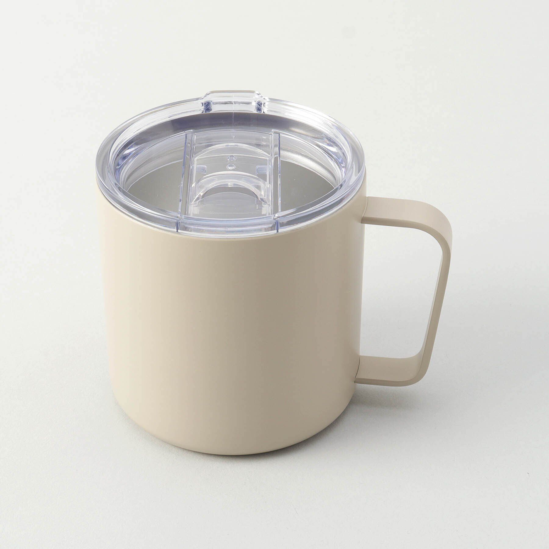 212 KITCHEN STORE「グッドフィーリング ステンレスマグ ベージュ フタ付」|グラス・マグカップ|