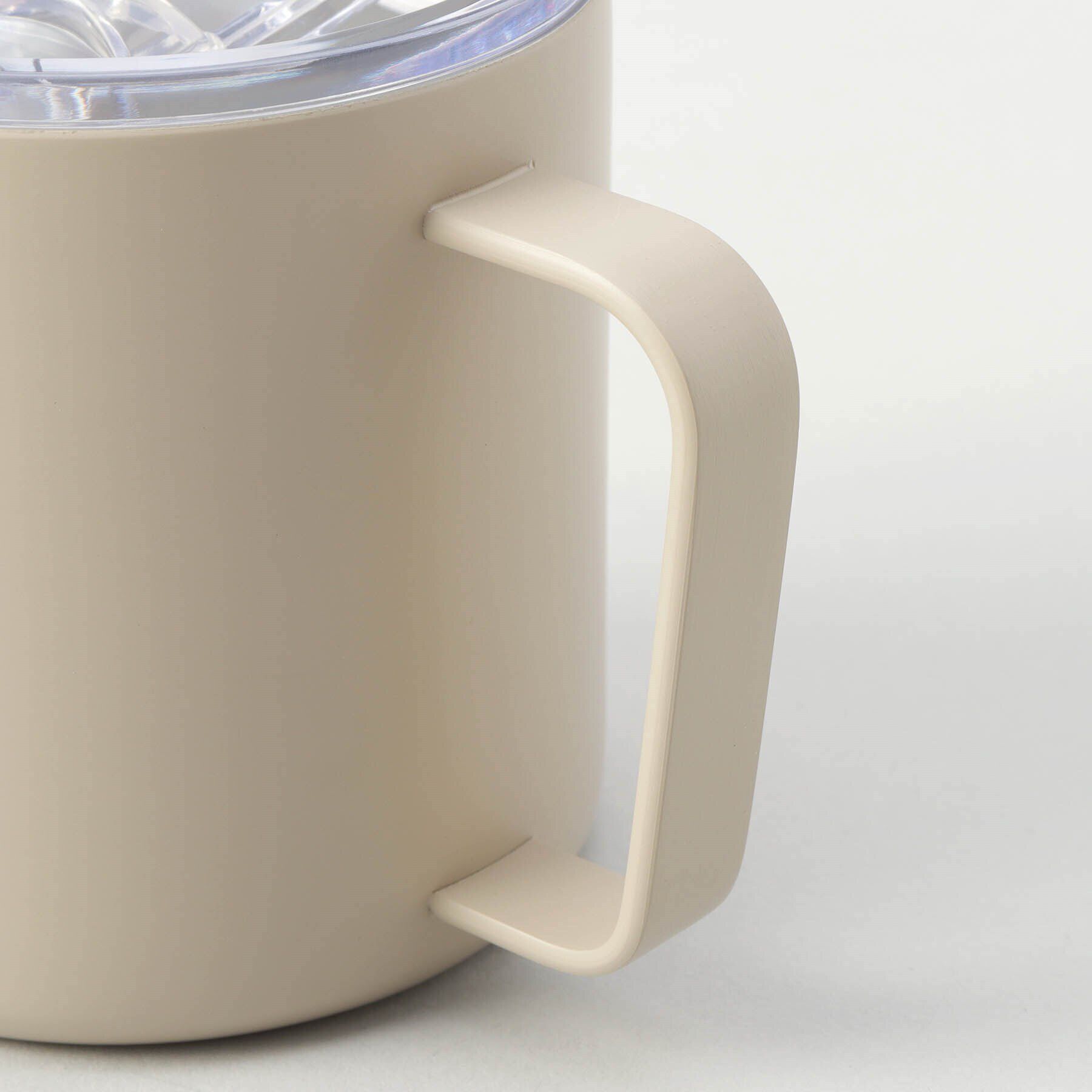 212 KITCHEN STORE「グッドフィーリング ステンレスマグ ベージュ フタ付」|グラス・マグカップ|