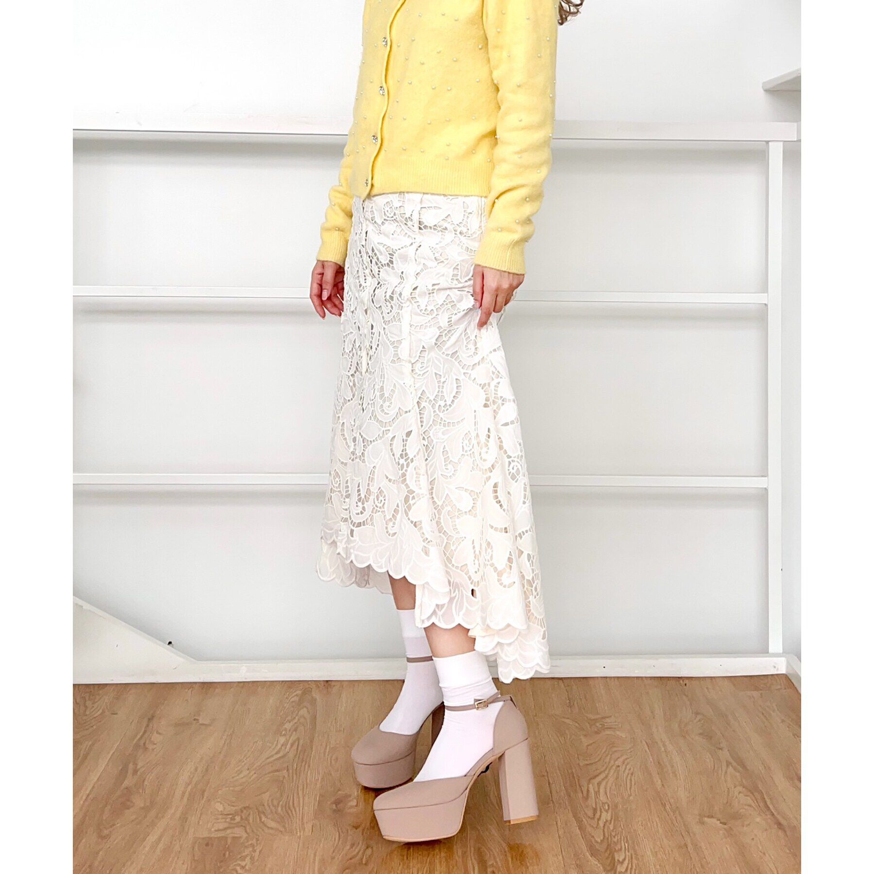 ESPERANZA「【ラク盛り／パンプス】リピーター続出／脚長美脚 アンクルストラップ厚底ヒールパンプス」|パンプス|