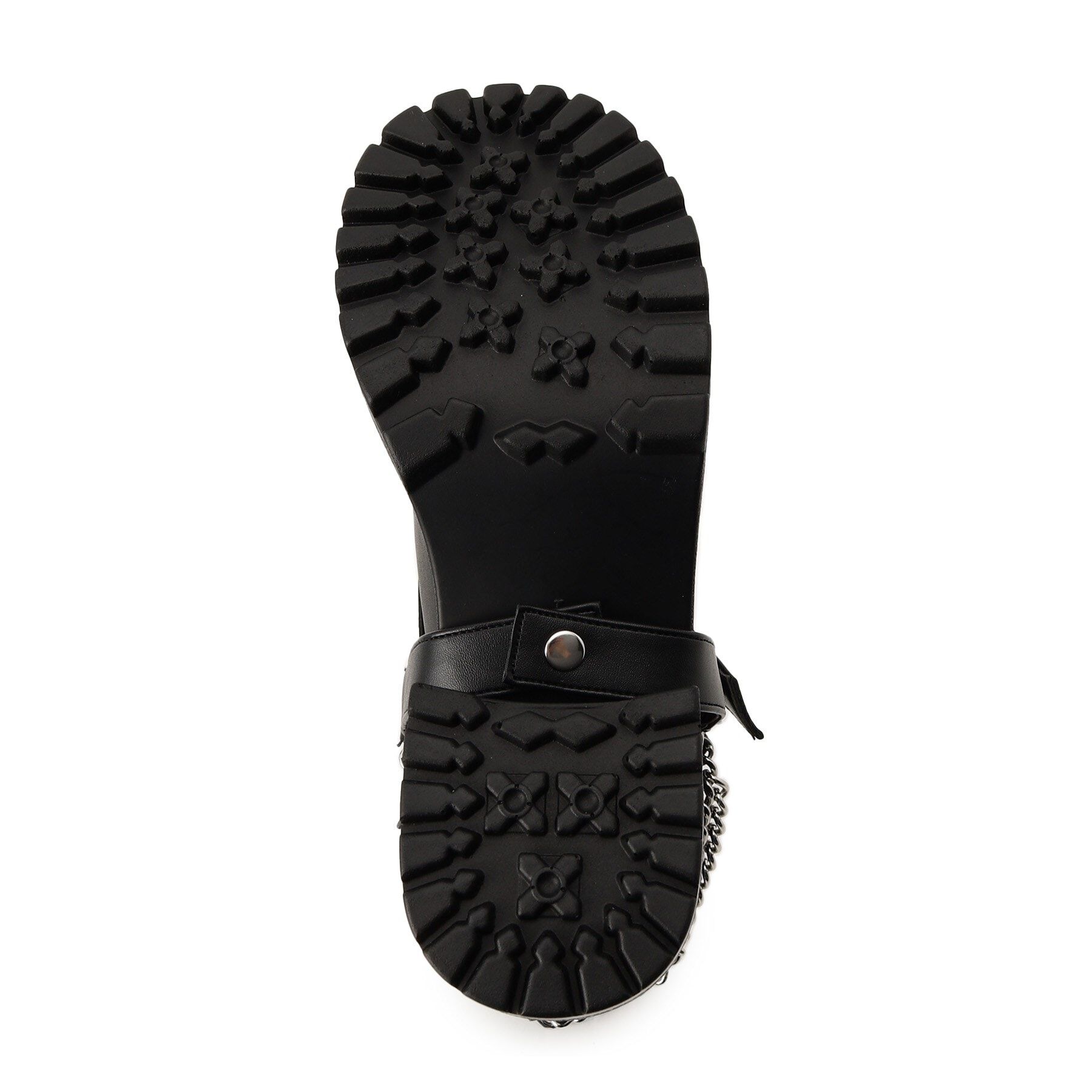 csT&P「厚底チェーンベルト付き2WAYレースアップブーツ」|ショートブーツ|