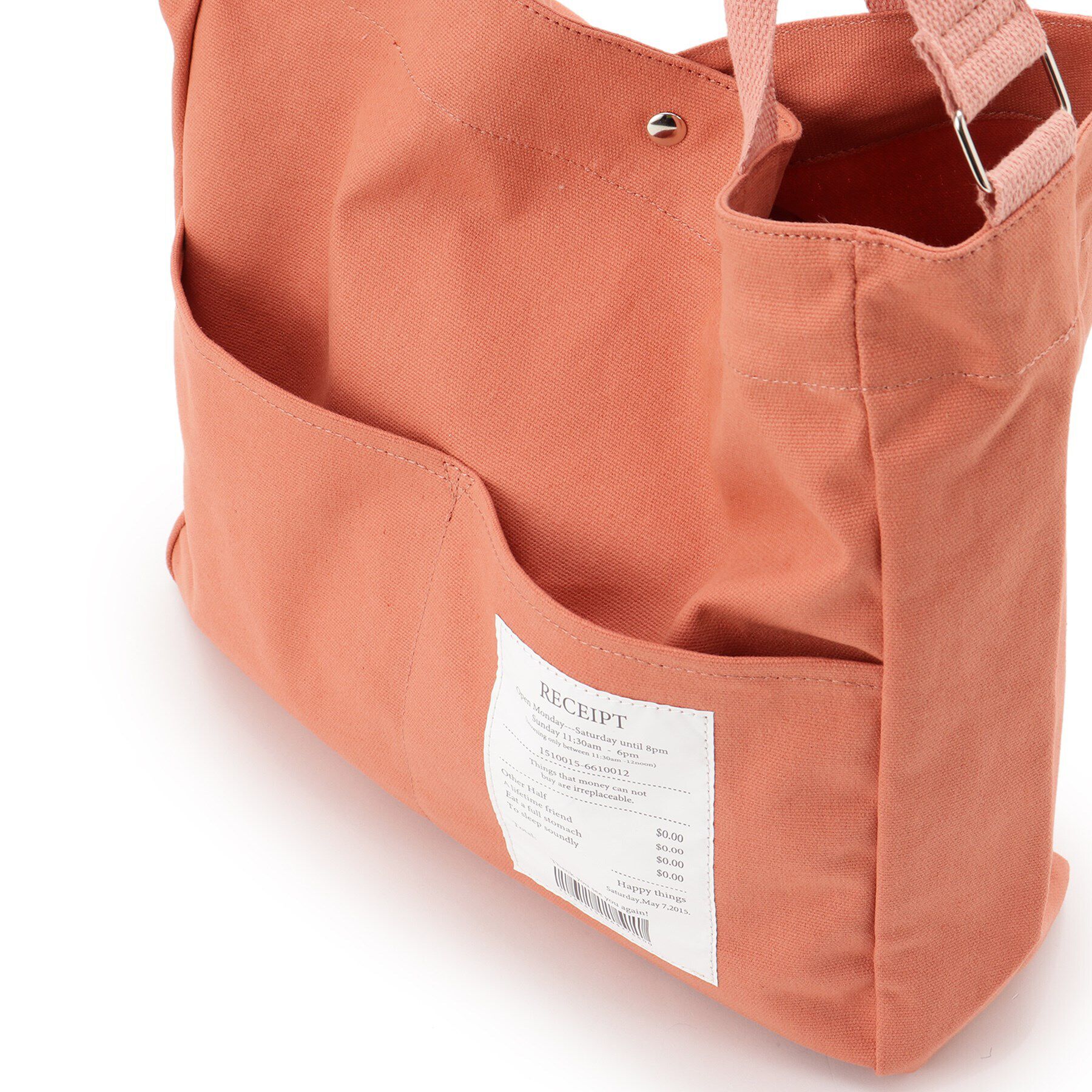 Ober Tashe「高評価レビュー！レシートコットン2WAYトート」|トートバッグ|