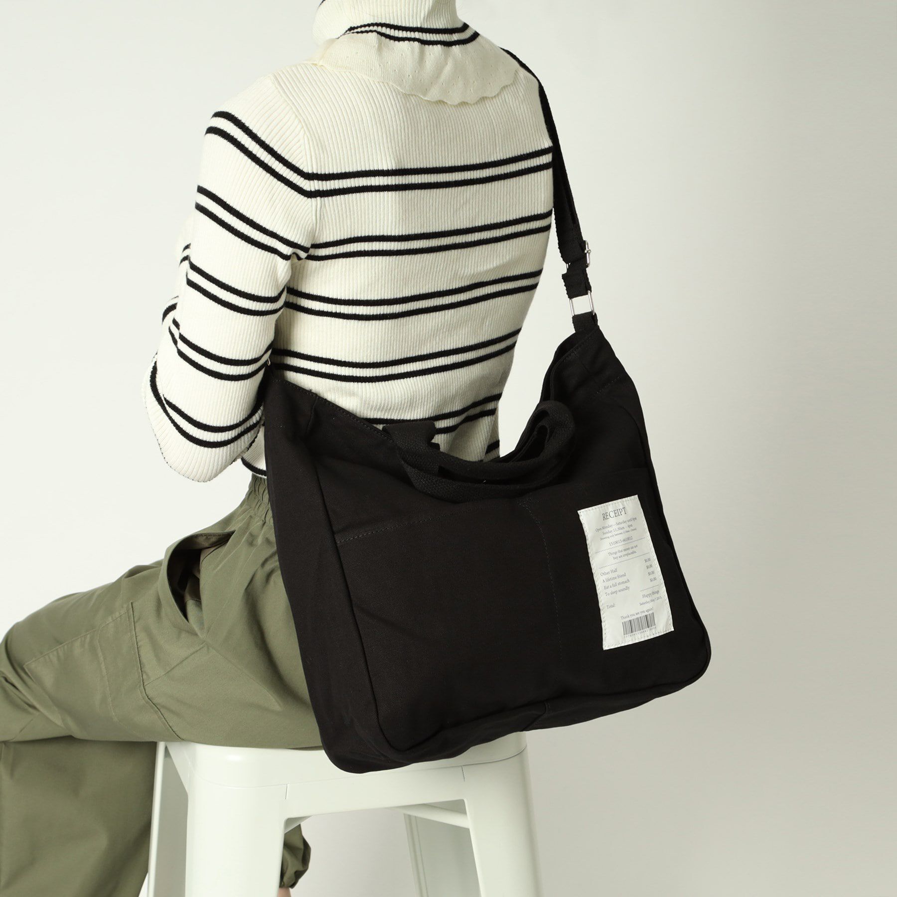 Ober Tashe「高評価レビュー！レシートコットン2WAYトート」|トートバッグ|