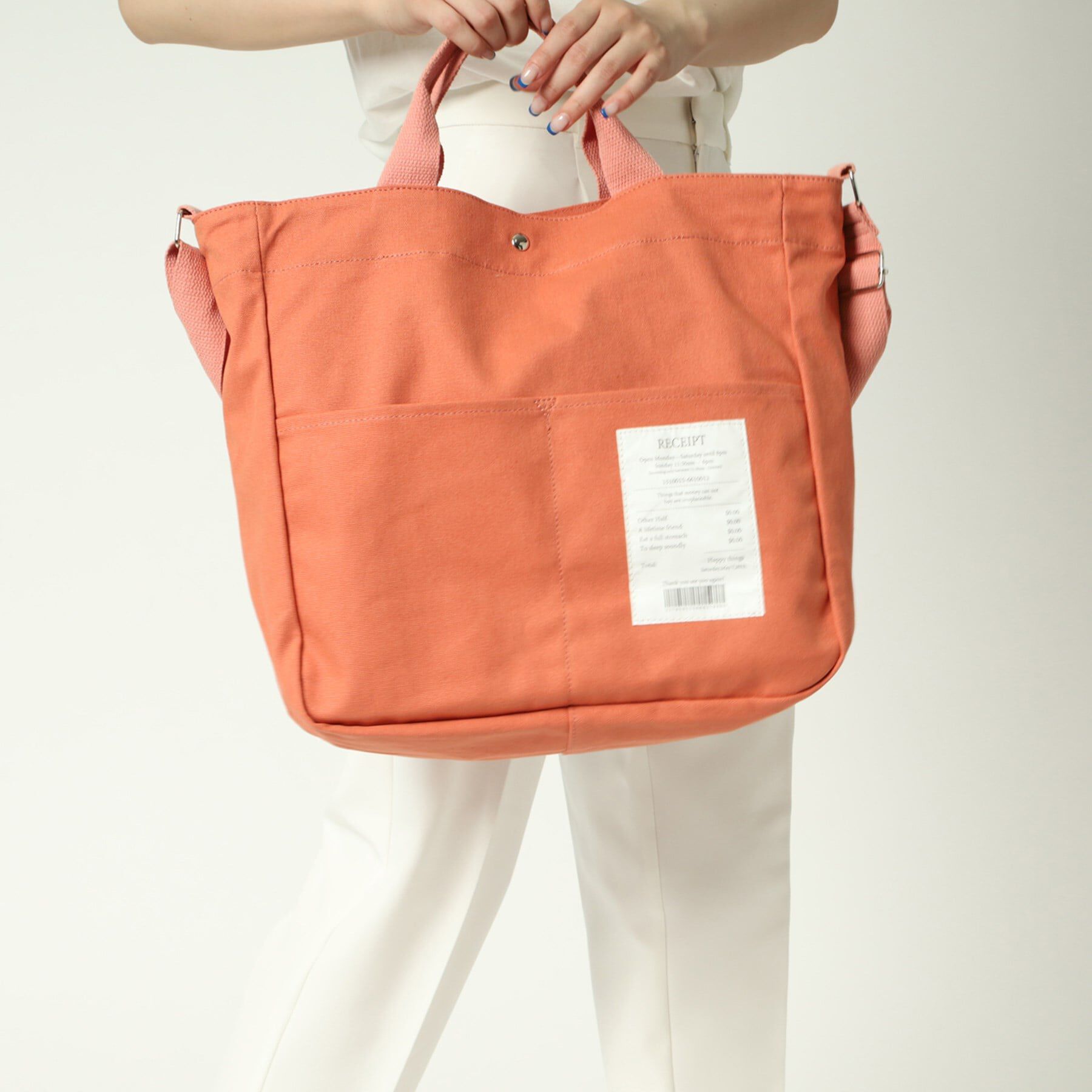 Ober Tashe「高評価レビュー！レシートコットン2WAYトート」|トートバッグ|