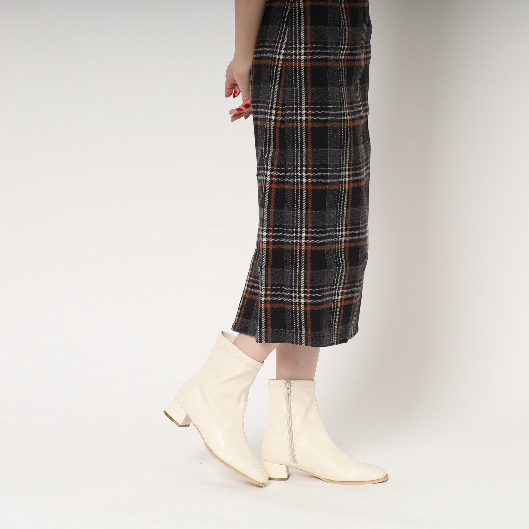 ESPERANZA「スクエアトゥショートブーツ【ESPERANZA_blanca】」|ショートブーツ|