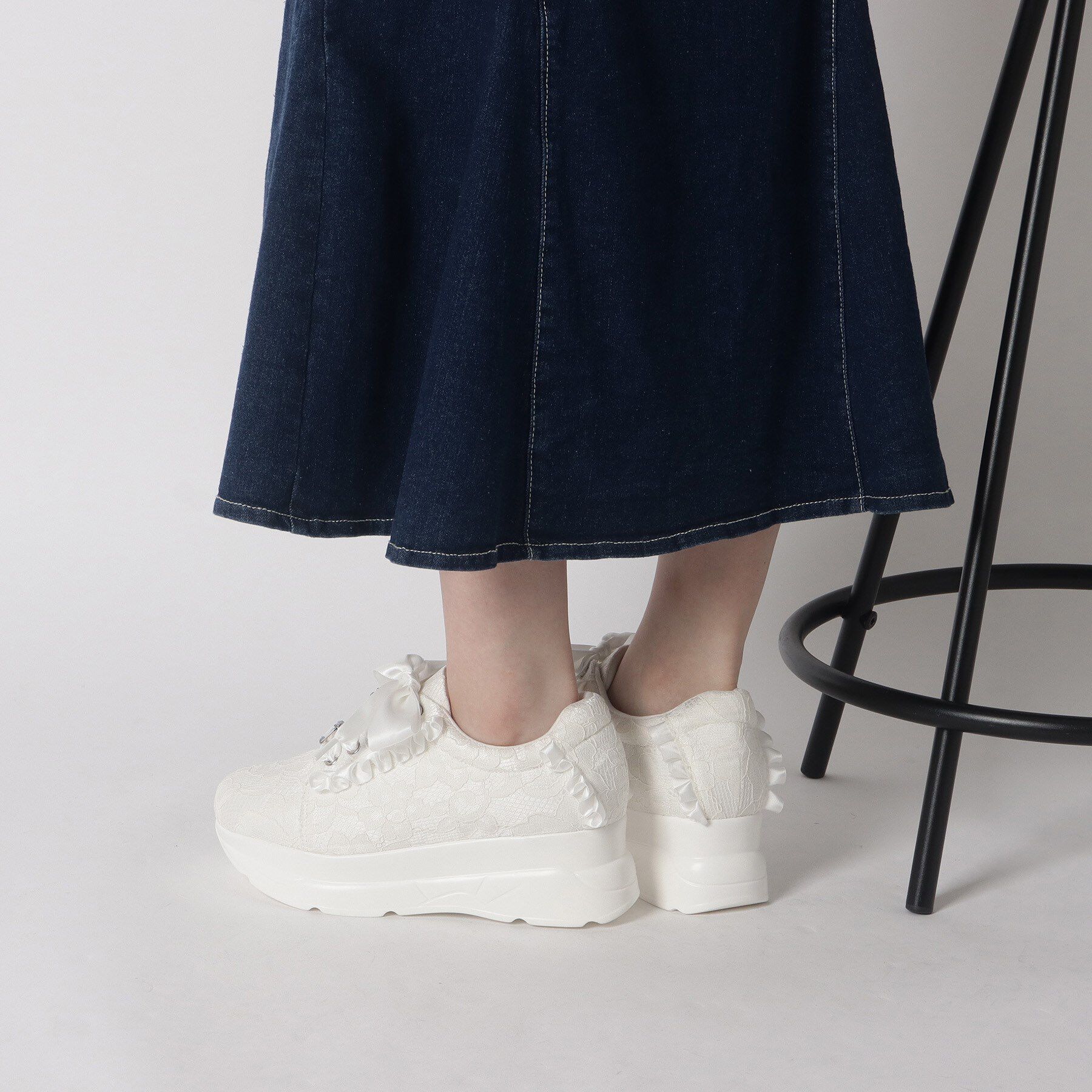 csT&P「厚底キラキラストーン付きスニーカー」|スニーカー|