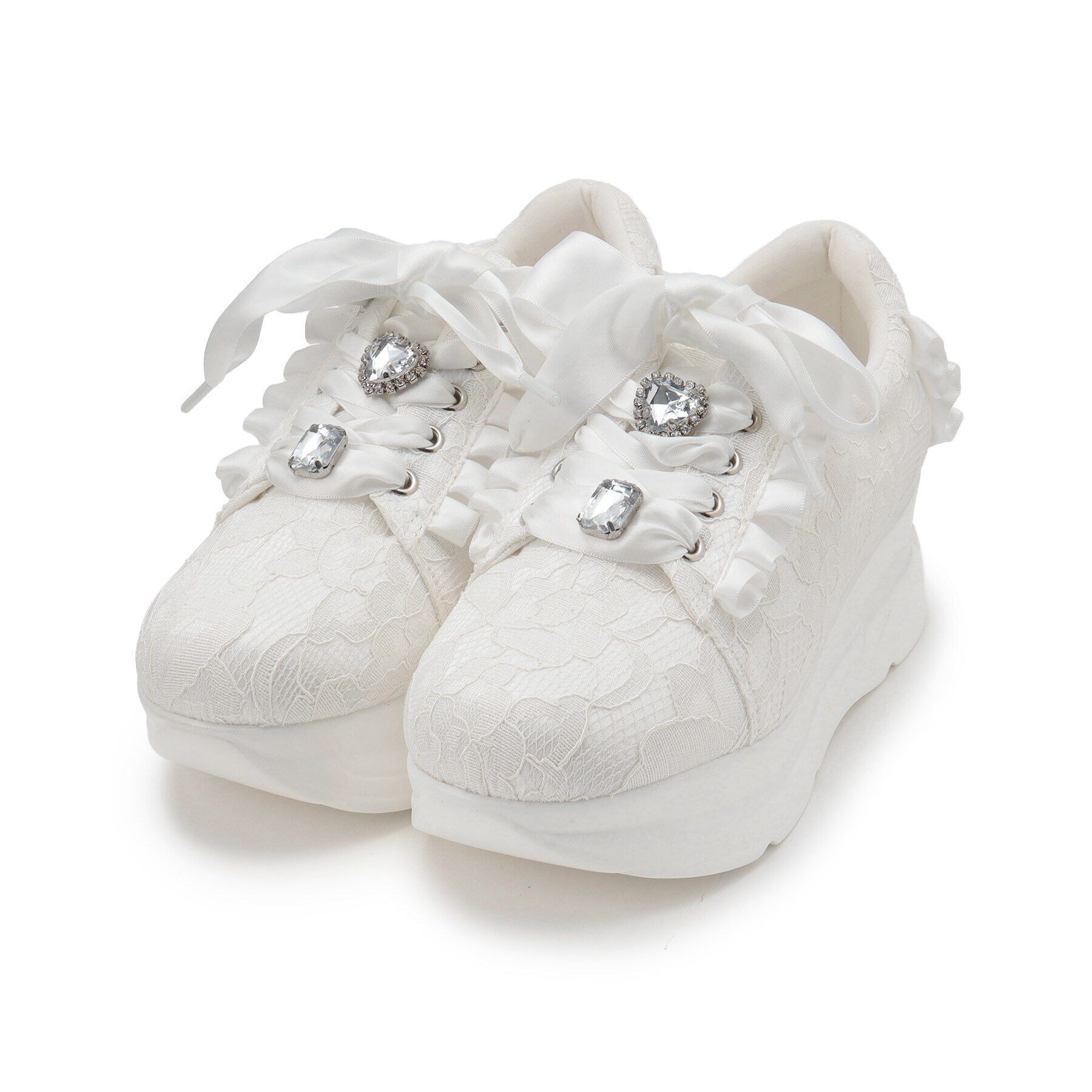 csT&P「厚底キラキラストーン付きスニーカー」|スニーカー|