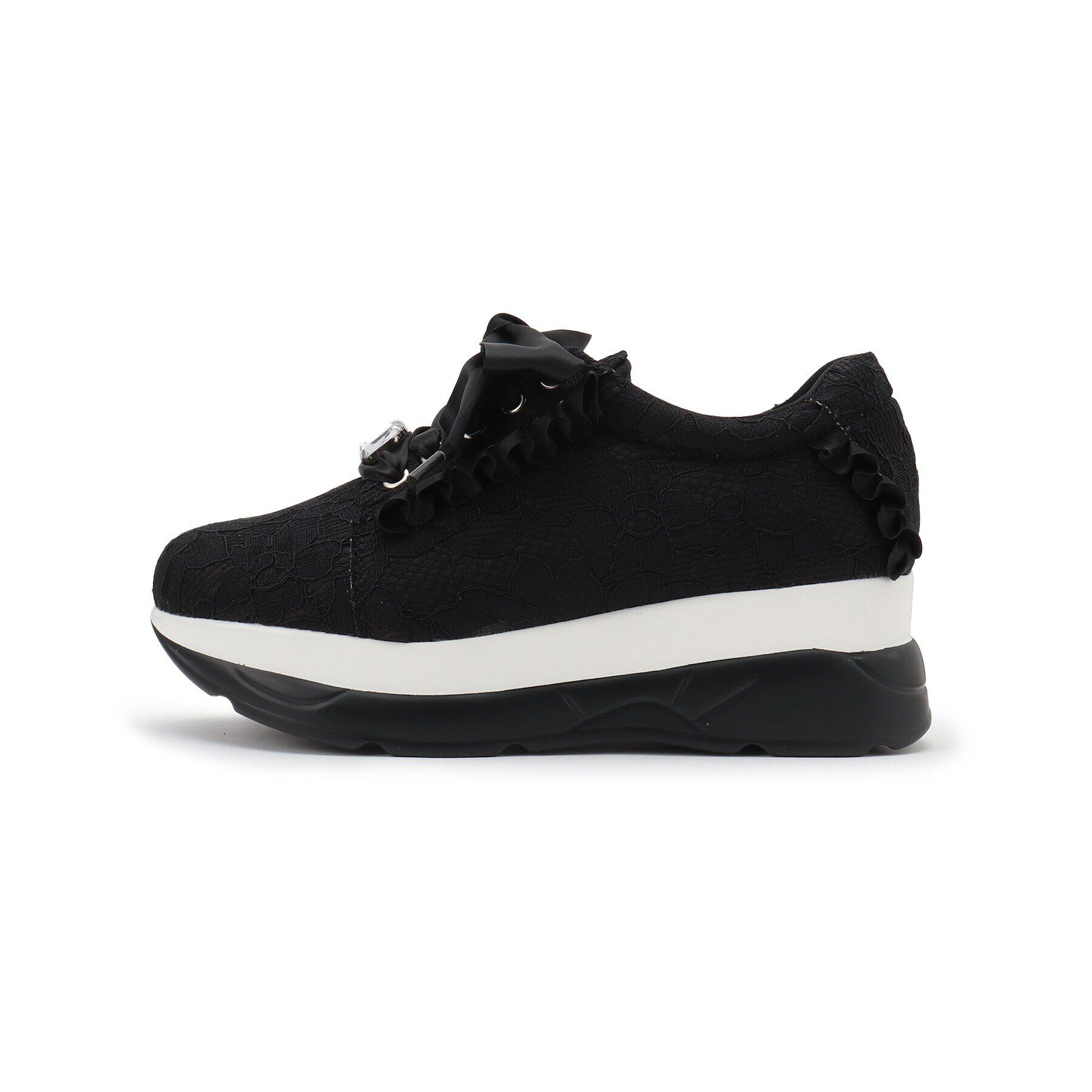 csT&P「厚底キラキラストーン付きスニーカー」|スニーカー|