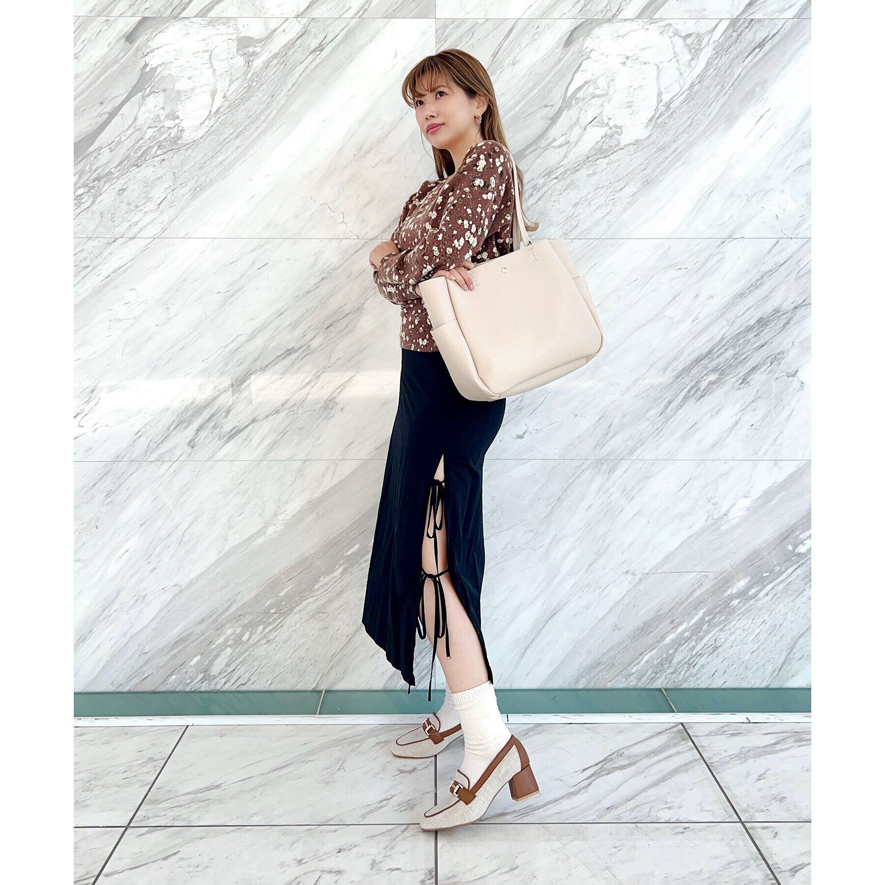 ESPERANZA「ブロックヒールローファー 24SS」|パンプス|