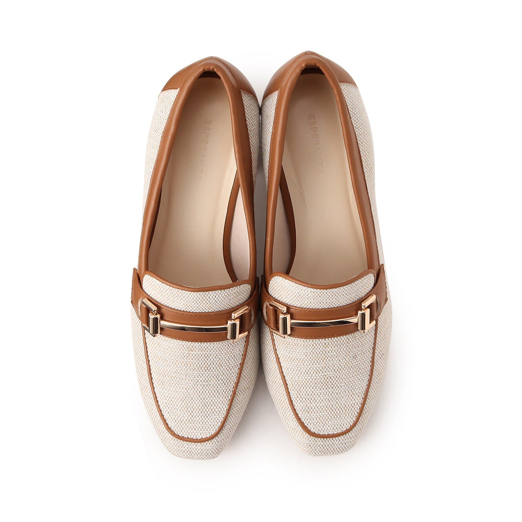 ESPERANZA「ブロックヒールローファー 24SS」|パンプス|