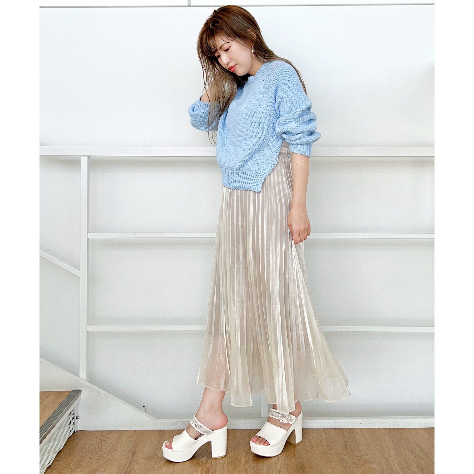 ESPERANZA「飾りバックル一体底ミュール 24SS」|サンダル|