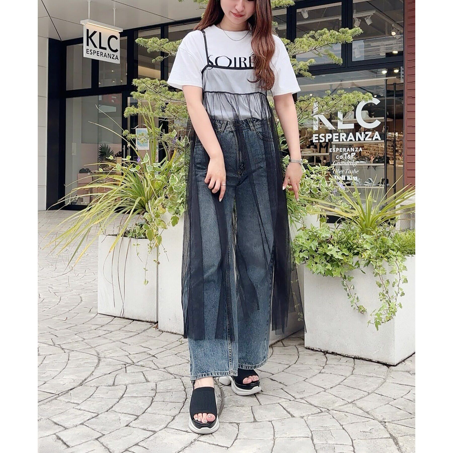 ESPERANZA「ニットアッパーサンダル 24SS」|サンダル|