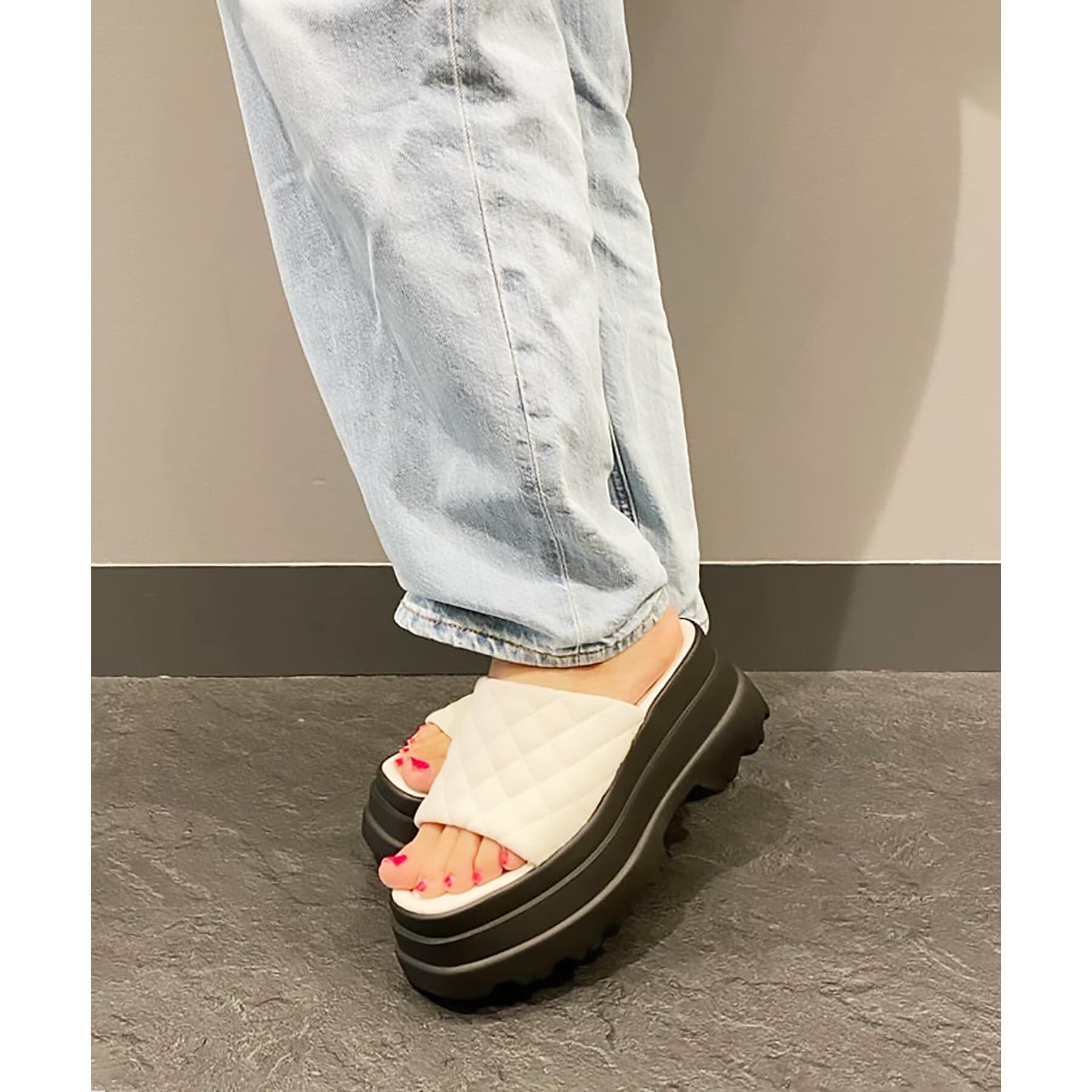 csT&P「厚底キルティングサンダル」|サンダル|