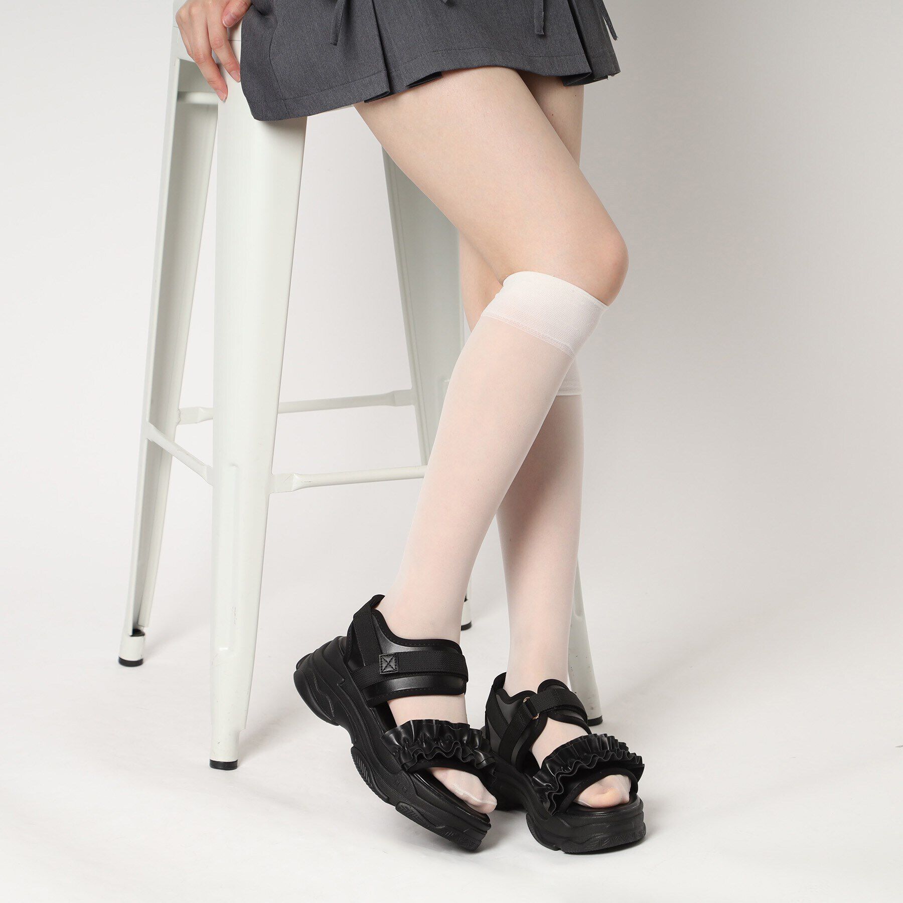 csT&P「厚底フリルスポサン」|サンダル|