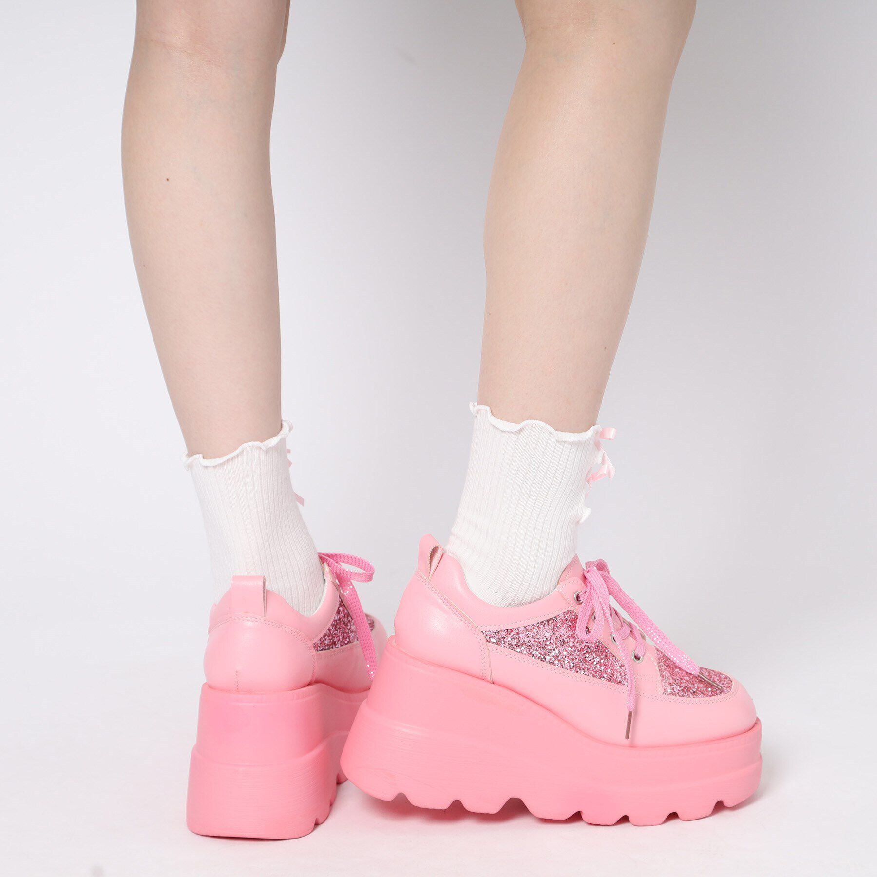 csT&P「厚底グリッタースニーカー」|スニーカー|