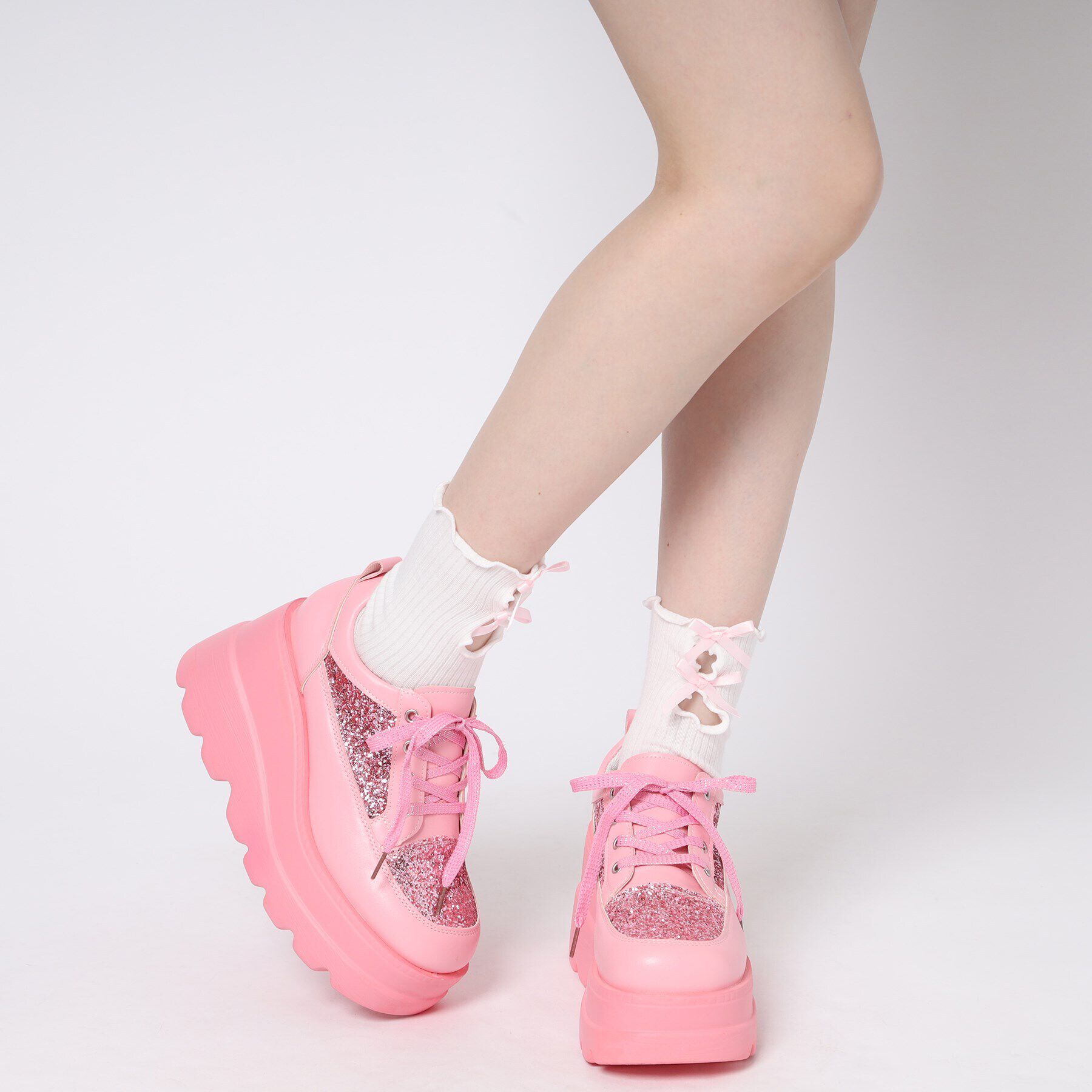 csT&P「厚底グリッタースニーカー」|スニーカー|