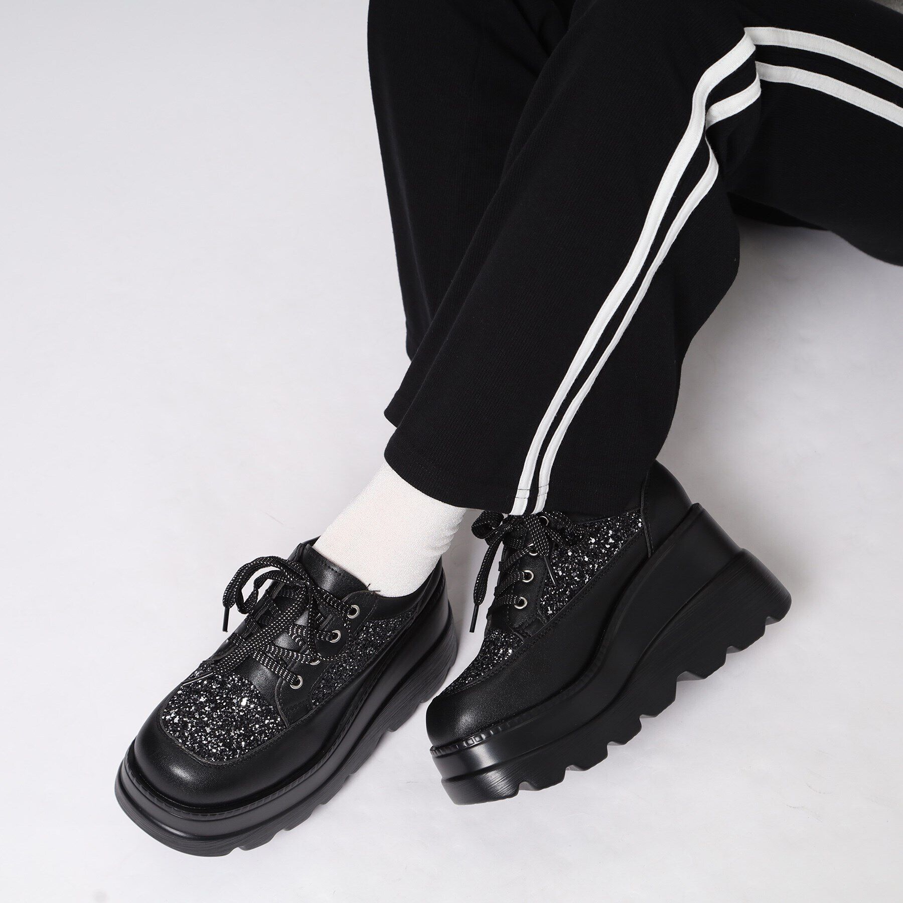 csT&P「厚底グリッタースニーカー」|スニーカー|