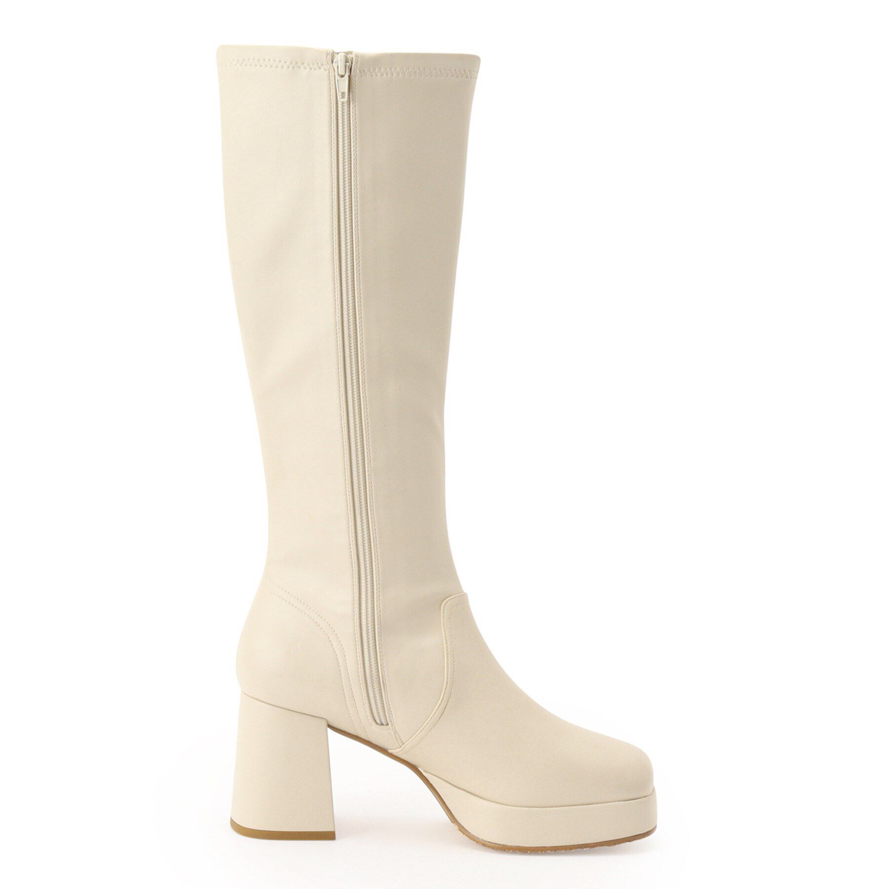 ESPERANZA「スクエアトゥ厚底ロングブーツ」|ショートブーツ|